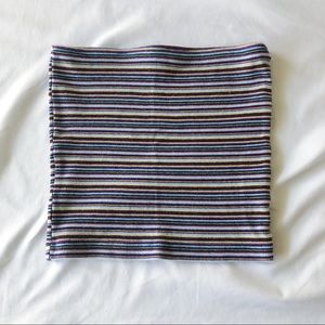 Brandy Melville Striped Multicolor Ribbed Tube Top